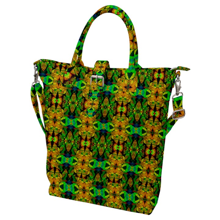 G 8 Buckle Top Tote Bag