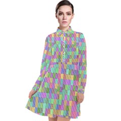 G 9 Long Sleeve Chiffon Shirt Dress