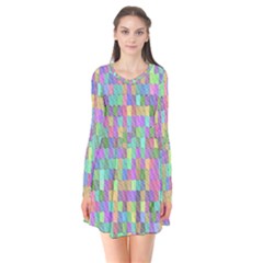 G 9 Long Sleeve V-neck Flare Dress by ArtworkByPatrick