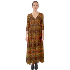 H 2 Button Up Boho Maxi Dress by ArtworkByPatrick