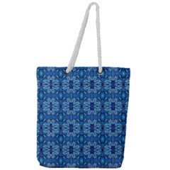 H 4 Full Print Rope Handle Tote (large) by ArtworkByPatrick