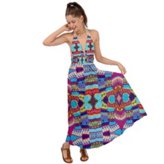 H 5 Backless Maxi Beach Dress