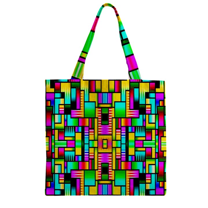 H 6 Zipper Grocery Tote Bag