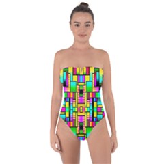 H 6 Tie Back One Piece Swimsuit by ArtworkByPatrick