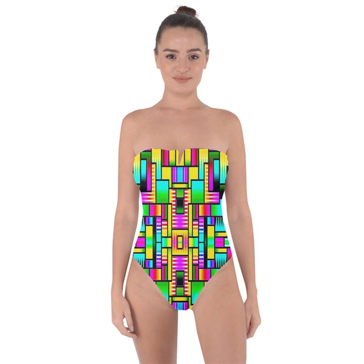 H 6 Tie Back One Piece Swimsuit