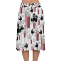 Movies and Popcorn Velvet Flared Midi Skirt View2