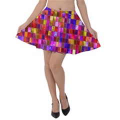 H 8 Velvet Skater Skirt by ArtworkByPatrick