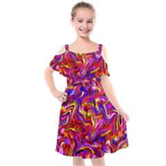 H 9 Kids  Cut Out Shoulders Chiffon Dress