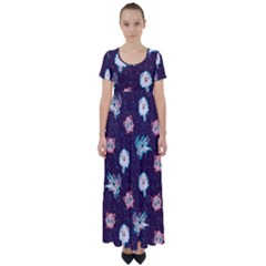 Fairy Type High Waist Short Sleeve Maxi Dress