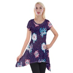 Fairy Type Short Sleeve Side Drop Tunic