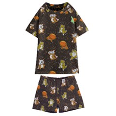 Ground Type Kids  Swim Tee And Shorts Set by Mezalola