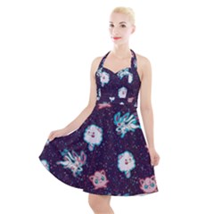 Fairy Type Halter Party Swing Dress 