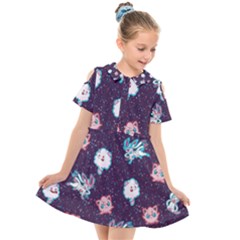 Fairy Type Kids  Short Sleeve Shirt Dress