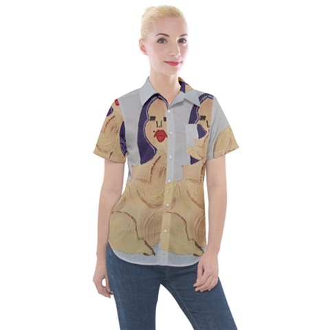 20190101 232143 Women s Short Sleeve Pocket Shirt by Abigailbarryart