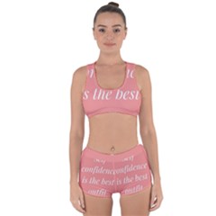 Self Confidence  Racerback Boyleg Bikini Set by Abigailbarryart