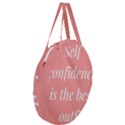 Self confidence  Giant Round Zipper Tote View3