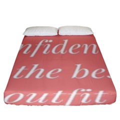 Self Confidence  Fitted Sheet (king Size) by Abigailbarryart