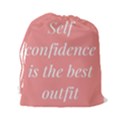 Self confidence  Drawstring Pouch (XXL) View2