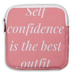 Self Confidence  Mini Square Pouch by Abigailbarryart