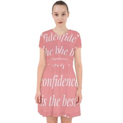 Self Confidence  Adorable In Chiffon Dress by Abigailbarryart