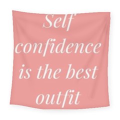 Self Confidence  Square Tapestry (large) by Abigailbarryart