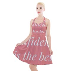 Self Confidence  Halter Party Swing Dress 