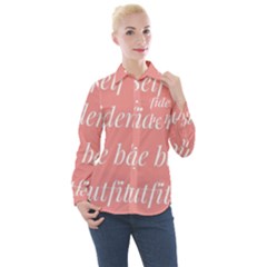 Self Confidence  Women s Long Sleeve Pocket Shirt