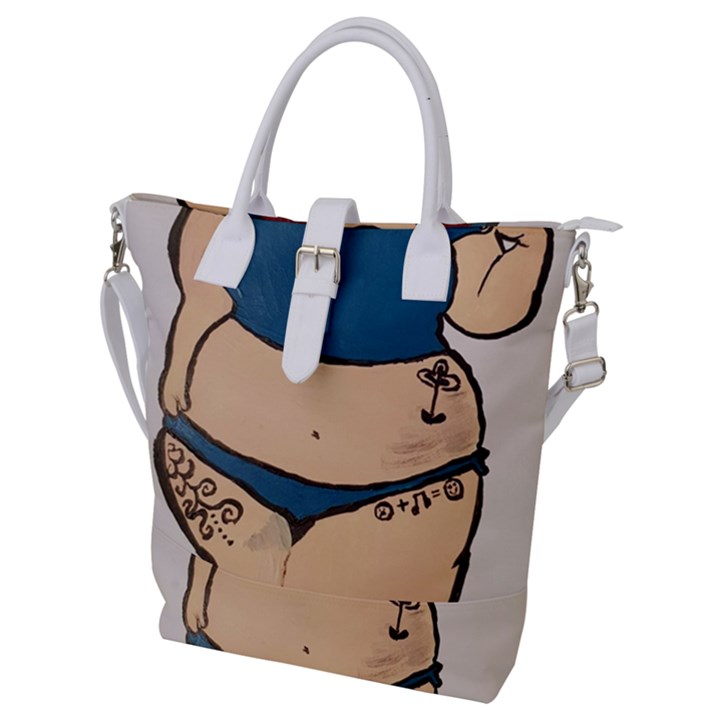 Sassy Buckle Top Tote Bag