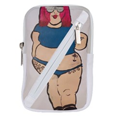 Sassy Belt Pouch Bag (large) by Abigailbarryart