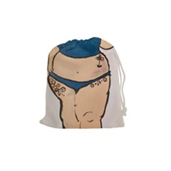 Sassy Drawstring Pouch (medium) by Abigailbarryart