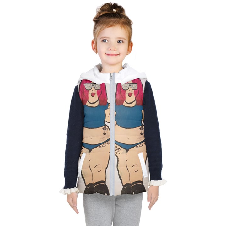 Sassy Kids  Hooded Puffer Vest