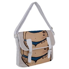 Sassy Buckle Messenger Bag by Abigailbarryart