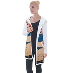 Sassy Longline Hooded Cardigan by Abigailbarryart