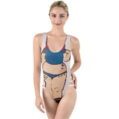 Sassy High Leg Strappy Swimsuit