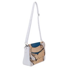 Sassy Shoulder Bag With Back Zipper