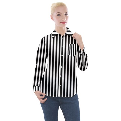 Classic Women s Long Sleeve Pocket Shirt by scharamo