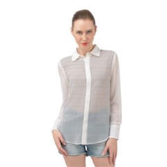 Summer Design Long Sleeve Chiffon Shirt