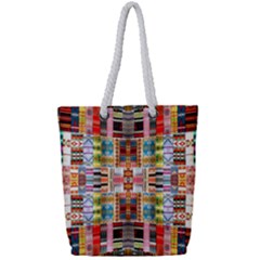 I 2 Full Print Rope Handle Tote (small) by ArtworkByPatrick