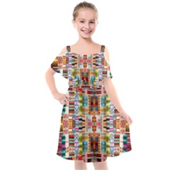 I 2 Kids  Cut Out Shoulders Chiffon Dress