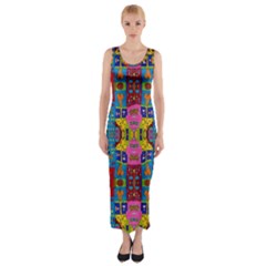 I 3 Fitted Maxi Dress