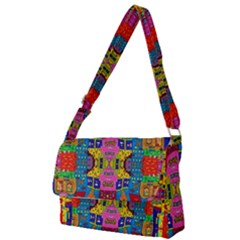 I 3 Full Print Messenger Bag by ArtworkByPatrick