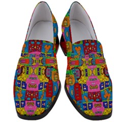 I 3 Women s Chunky Heel Loafers by ArtworkByPatrick