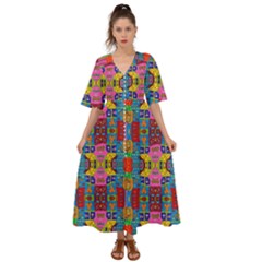 I 3 Kimono Sleeve Boho Dress