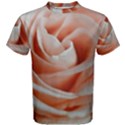 Soft Pink Rose Close Up Men s Cotton Tee View1