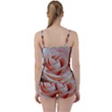 Soft Pink Rose Close Up Tie Front Two Piece Tankini View2