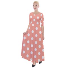 Lady Half Sleeves Maxi Dress