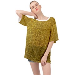 Gold Sparkles Oversized Chiffon Top