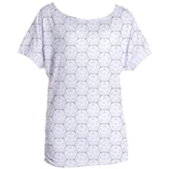 Hexagon Geometric Shape Women s Oversized Tee