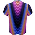 Wave Line Waveform Sound Purple Men s Cotton Tee View2