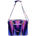 Wave Line Waveform Sound Purple Cross Body Office Bag View3